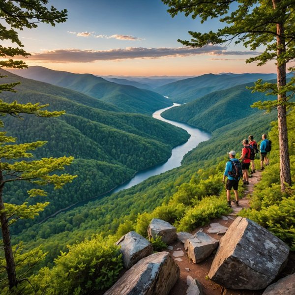 Quelle croisière propose des randonnées pour explorer les monts Apalaches aux États-Unis?